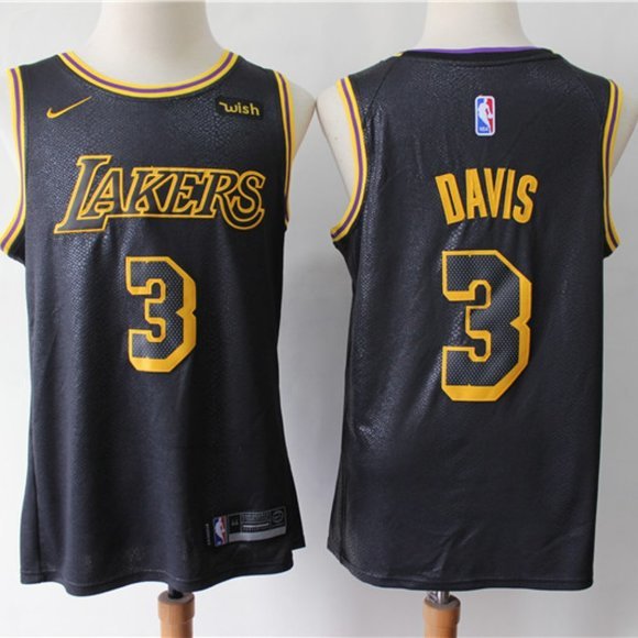 anthony davis lakers black jersey